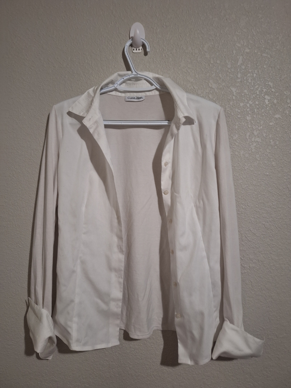 Calvin Klein White Button-Down Shirt